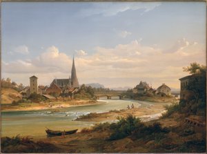 ミュンヘン近郊のAu 作： Wilhelm Scheuchzer