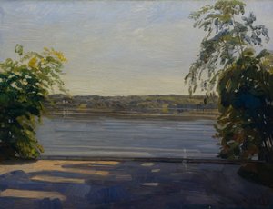 シュタルンベルガー湖 作： Wilhelm Trübner