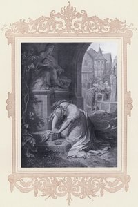 グレッチェン、マーテル・ドローローサ（リトグラフ 作： Wilhelm von (after) Kaulbach