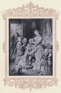 ロッテ、ヴェルタースの苦悩（リトグラフ 作： Wilhelm von (after) Kaulbach