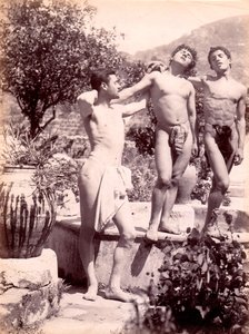 男性のヌードの研究、1900年頃 作： Baron Wilhelm von Gloeden