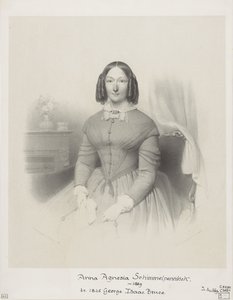 アンナ・アグネシア・ブルース・シンメルペニンクの肖像 作： Wilhelmus Cornelis Chimaer van Oudendorp