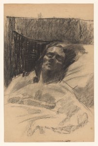 ヴィルヘルムス・ヨハネス・ステーンホフの妻、ベッドで 作： Wilhelmus Johannes Steenhoff