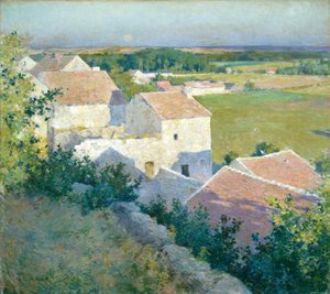 1890年頃の「真夏の黄昏」。 作： Willard Leroy Metcalf