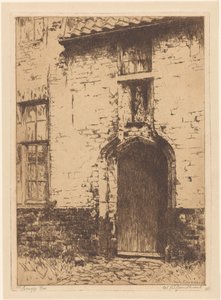 Brugge (オブジェクトの元のタイトル) 作： Willem Adrianus Grondhout (signed by artist)