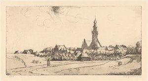Veere (オブジェクトの元のタイトル) 作： Willem Adrianus Grondhout (signed by artist)