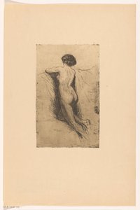 裸の女性の背中 作： Willem Adrianus Grondhout