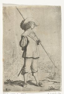 立っている兵士 作： Willem Basse (attributed to)