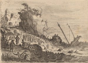 1634年、マルタ島で難破した聖パウロ。