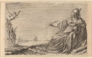 The Muse of Poetry」（1634年）。