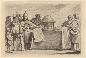 1634年、スペインとポルトガルの間で行われた地球の分割。