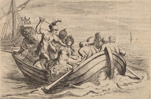 ポンペイの刺殺」（1634年）。 作： Willem Basse