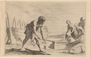 女神カリプソの島のユリシーズ 作： Willem Basse