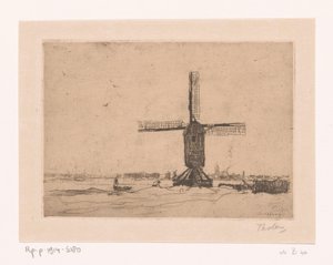 ドースバーガー ミル ドースブルフ近くの製粉所 (原題) 作： Willem Bastiaan Tholen (signed by artist)