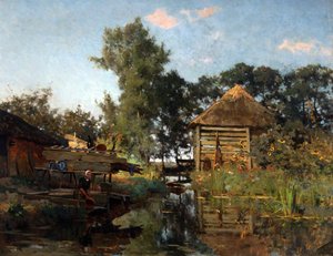 洗濯婦、1880～1885年。 作： Willem Bastiaan Tholen