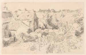 エンクハイゼンの屋根と庭園 作： Willem Bastiaan Tholen