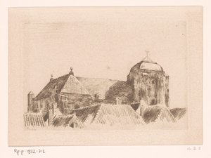 ヴェーレの大教会の眺め Ship on Tower, Veere (原題) 作： Willem Bastiaan Tholen