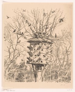 木の上の大きな巣箱 鳥の別荘（原題）