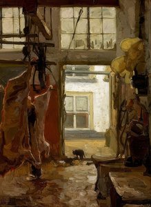 食肉処理場。 1889 作： Willem Bastiaan Tholen