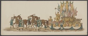 1862年のデルフトパレード、第3グループ デルフトのロイヤル アカデミーの第 4 ラストラム - Ao。 1862年 - 衣装を着たオプトグト (オブジェクトのシリーズタイトル)
