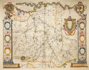 Willem BleauのTheatrum Orbis TerrarumよりBrabant、アムステルダム 作： Willem Blaeu