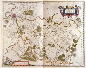 カントン・ド・ブリー、アムステルダム、ウィレム・ブラウ著『Theatrum Orbis Terrarum, sive Atlas Novus』所収 作： Willem Blaeu