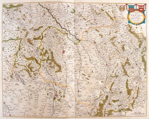 シャンパーニュ地方、カンブレージ地方、ピカルディ地方、ノルマンディー地方、ブルターニュ地方（アムステルダム、ウィレム・ブラウ著『Theatrum Orbis Terrarum, sive Atlas Novus』所収 作： Willem Blaeu