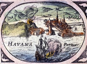 ウィリアム・ブラウのアトラスに基づくハバナ 作： Willem Blaeu