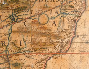 図書館の地球儀の大規模なペア、地上1645 - 48、1630年以降の天体 作： Willem Blaeu