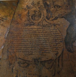 図書館の地球儀の大規模なペア、地上1645 - 48、1630年以降の天体