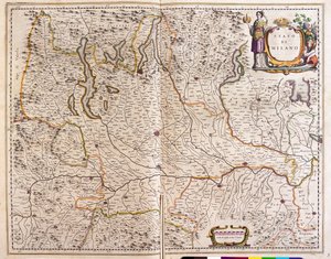 アムステルダム、ウィレム・ブラウ作「Theatrum Orbis Terrarum, sive Atlas Novus」所収、イタリア、ロンバルディア州 作： Willem Blaeu