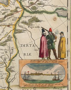 Willem Janszoon Blaeu作「タルタルの地図」（Atlas Maior or Novus Detailより 作： Willem Blaeu