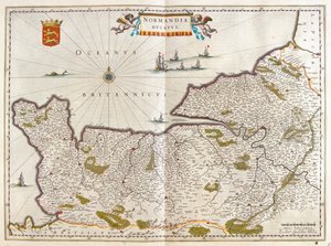 ノルマンディー、アムステルダム、ウィレム・ブラウ著『Theatrum Orbis Terrarum, sive Atlas Novus』所収 作： Willem Blaeu