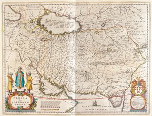 ペルシャ帝国（ウィレム・ブラウ著『Theatrum Orbis Terrarum, sive Atlas Novus』アムステルダム所収 作： Willem Blaeu