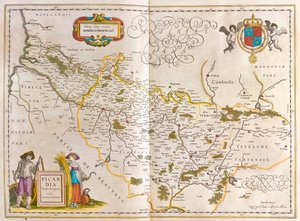 アムステルダム、ウィレム・ブラウ著『Theatrum Orbis Terrarum, sive Atlas Novus』所収のPiccardia。 作： Willem Blaeu