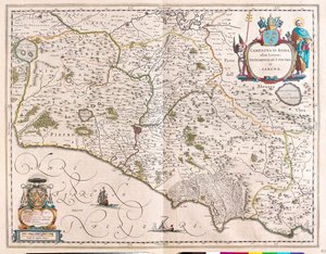 アムステルダム、ウィレム・ブラウ作『Theatrum Orbis Terrarum, sive Atlas Novus』所収、イタリア、ローマ 作： Willem Blaeu