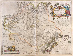 アムステルダム、ウィレム・ブラウ作「Theatrum Orbis Terrarum, sive Atlas Novus」所収、イタリア、トレヴィーゾ 作： Willem Blaeu