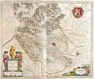 イタリア、ヴィチェンツァ、アムステルダム、ウィレム・ブラウ作「Theatrum Orbis Terrarum, sive Atlas Novus」所収 作： Willem Blaeu