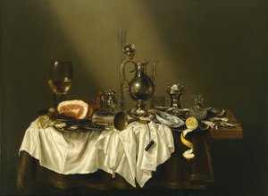 ハムとバンケットピース 作： Willem Claesz. Heda