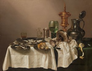 金箔のある静物 金箔のある静物 作： Willem Claesz. Heda