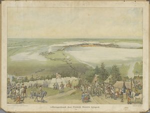 スヘルトーヘンボスは 1629 年にフレデリック ヘンドリックに包囲されました。 作： Willem Constantijn Staring