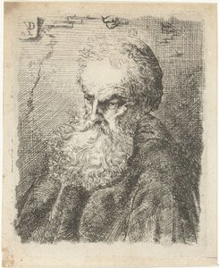 ひげを生やした老人の胸像 作： Willem Cornelis van Dijk