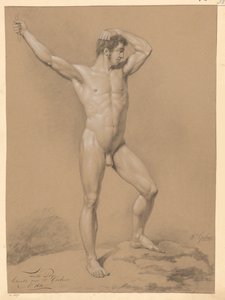 正面から見た男性立裸体（2等1811年） 作： Willem Grebner