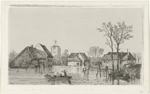 ビーズドの洪水、1855 年 作： Willem Gruyter jr.