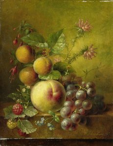果物のある静物 作： Willem Hekking (I)