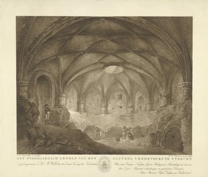 フレーデンブルク城のヴォールト ユトレヒトのフレーデンブルク城の地下金庫 (オブジェクトのタイトル) 作： Willem Hendrik Hoogkamer