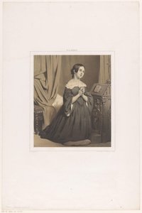 ひざまずいて祈る女性 作： Willem Hendrik Schmidt