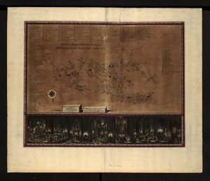 ヴィエリチカ岩塩坑の地図 作： Willem Hondius