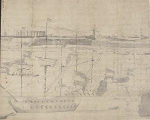 コペンハーゲンレッド1658のオランダ艦隊 作： Willem I van de Velde
