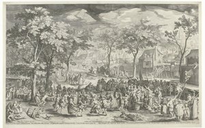 タウンフェア、約。 1610 作： Willem Isaacsz. van Swanenburg